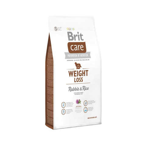 Brit Care Dog Weight Loss Adult All Breeds | Rabbit & Rice - Pet Premium Food