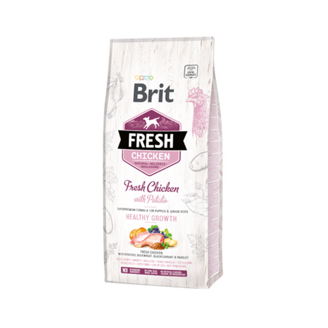 Brit Fresh Dog Puppy Healthy Growth with Chicken & Potato - Pet Premium Food