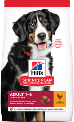  Hills Science Plan Perro Adulto Razas Grandes con Pollo | 18 kg