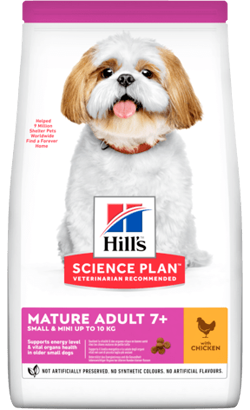  Hills Science Plan Small & Mini Mature Adult 7+ Dog con Pollo | 3 kg