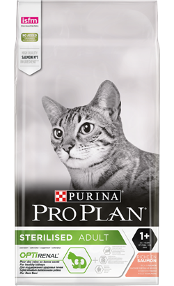 Pro Plan Cat OptiRenal Esterilizado Adulto Salmón | 10 Kg