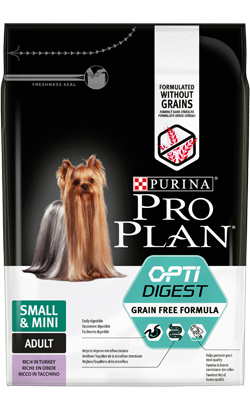 Pro Plan Perro Sin Cereales Small & Mini Adult Sensitive Digestion Pavo | 2,5 kg